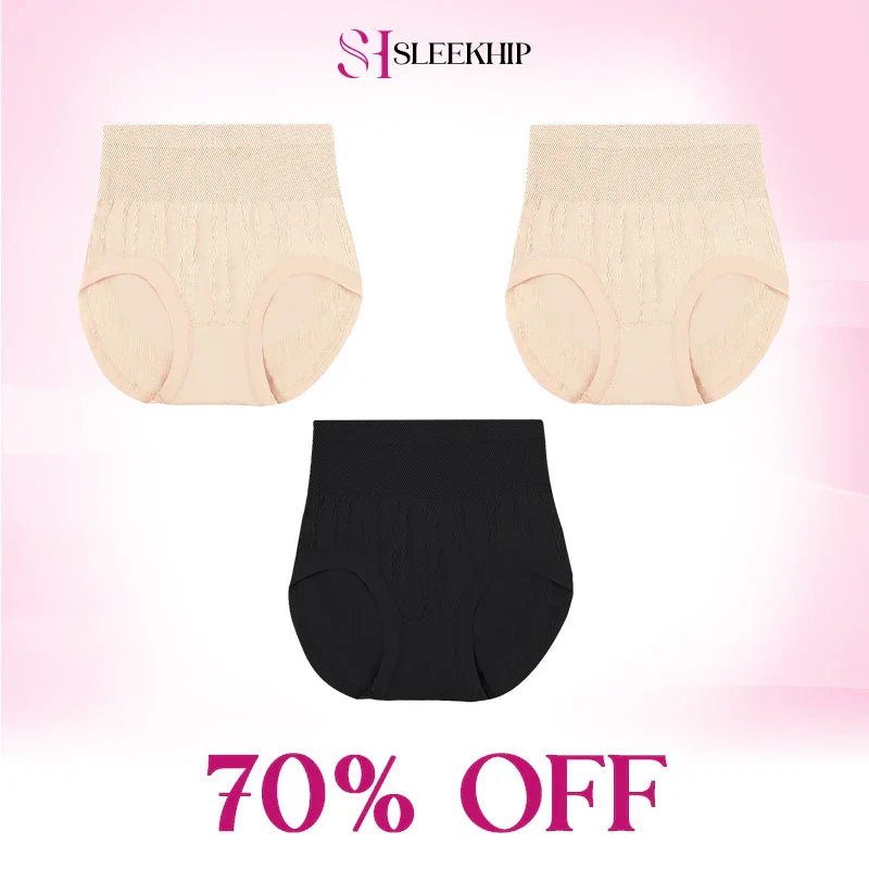 💞REBAJAS 70 % DE DESCUENTO - Braguitas impermeables de cintura alta que controlan el abdomen y realzan los glúteos