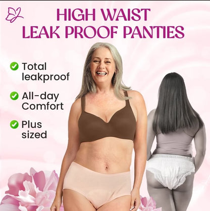 🔥Compra 5 y llévate 5 gratis🔥Bragas de cintura alta a prueba de fugas para mujer