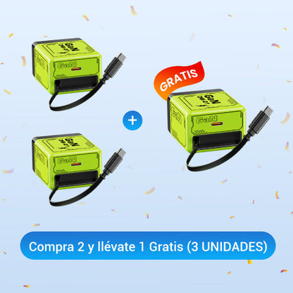 ⏳Especial por tiempo limitado⏰Adaptador de carga rápida con cable y conector tipo C retráctil
