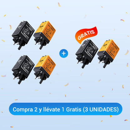 ⏳Especial por tiempo limitado⏰Adaptador de carga rápida con cable y conector tipo C retráctil