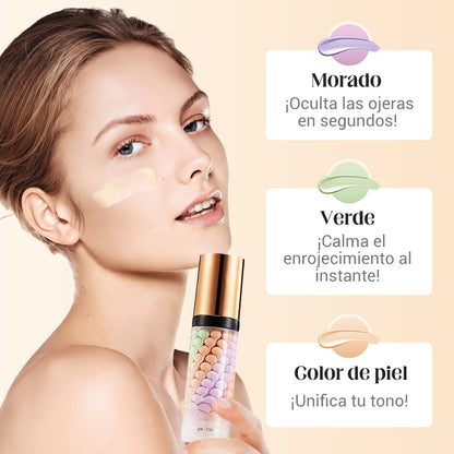Prebase Correctora de Color 3 en 1 en un Solo Paso