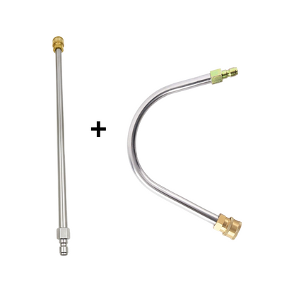 💦 Juego de Varillas Extensibles para Limpieza de Alta Presión – Acero Inoxidable, Latón, 4000 PSI, Conexión Rápida 1/4", Varilla en U, 6 Boquillas, Limpieza de Canaletas