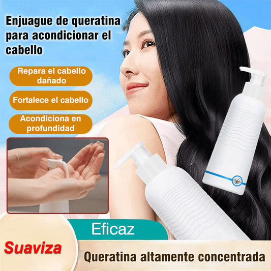 Enjuague de queratina para acondicionar el cabello
