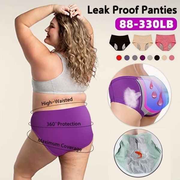 🔥Compra 5 y llévate 5 gratis🔥Bragas de cintura alta a prueba de fugas para mujer
