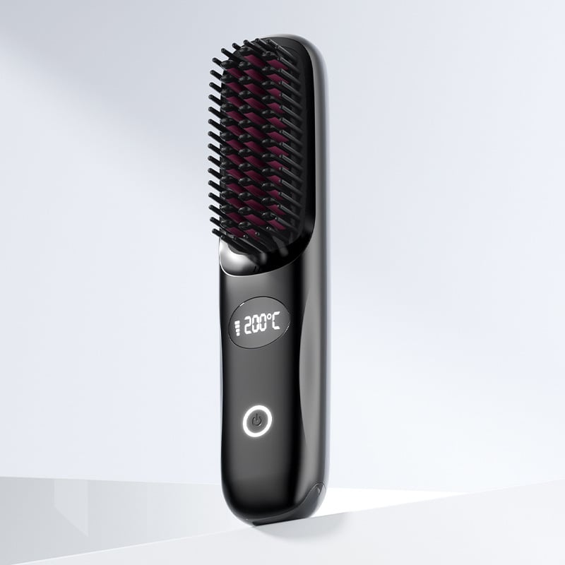 Plancha de Cabello Inalámbrica 2 en 1 con Pantalla LED