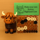 🎄 ¡50 % DE DESCUENTO AHORA! 🎨 Adornos de animales con botones para hacer tú mismo: kit de manualidades creativas para niños, desarrolla la motricidad fina y la creatividad 🧵📦