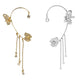Pendientes con borlas de flores de mariposa