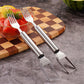 Cortador y Tenedor de Fruta de Acero Inoxidable 2 en 1 – ¡Para Servir Fruta Rápida y Fácilmente!