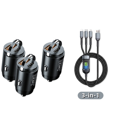 Cargador para Auto de Carga Rápida 100W, Multicompatible con USB-C