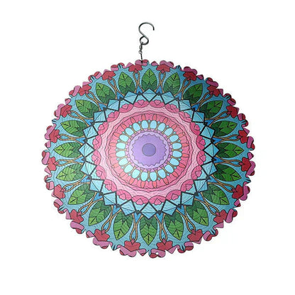 Campanas de Viento Coloridas con Mandala 3D