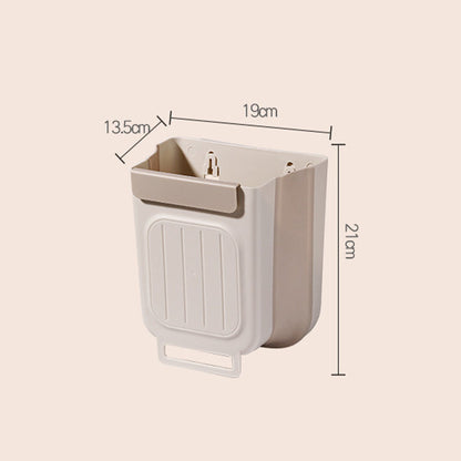 Cubo de basura plegable y colgante multiusos para la cocina