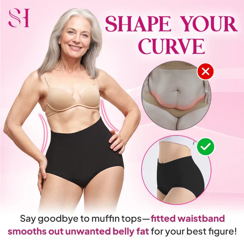 💞REBAJAS 70 % DE DESCUENTO - Braguitas impermeables de cintura alta que controlan el abdomen y realzan los glúteos