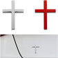 💥 ¡COMPRA 1 Y LLÉVATE 1 GRATIS! 🚗✝️ Pegatinas metálicas con la cruz de Jesucristo: cubiertas autoadhesivas en 3D para arañazos en el coche 🌟