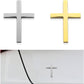 💥 ¡COMPRA 1 Y LLÉVATE 1 GRATIS! 🚗✝️ Pegatinas metálicas con la cruz de Jesucristo: cubiertas autoadhesivas en 3D para arañazos en el coche 🌟