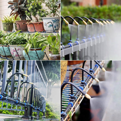🌱Sistema de riego automático para jardín curvo 360°