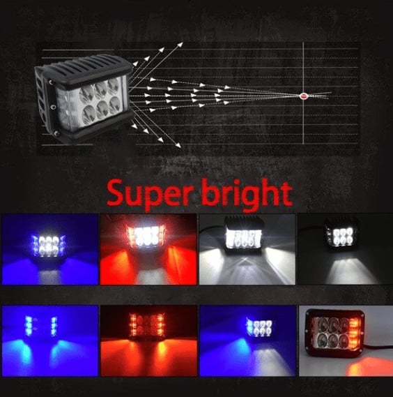 🎉oferta limitada en el tiempo🎉Luz LED bicolor de doble cara para coche.