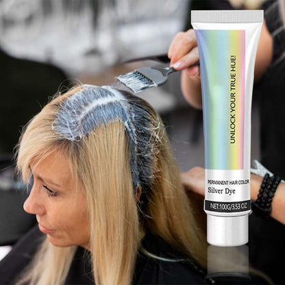 Tinte para Cabello Plata 2 en 1 con Extractos Naturales