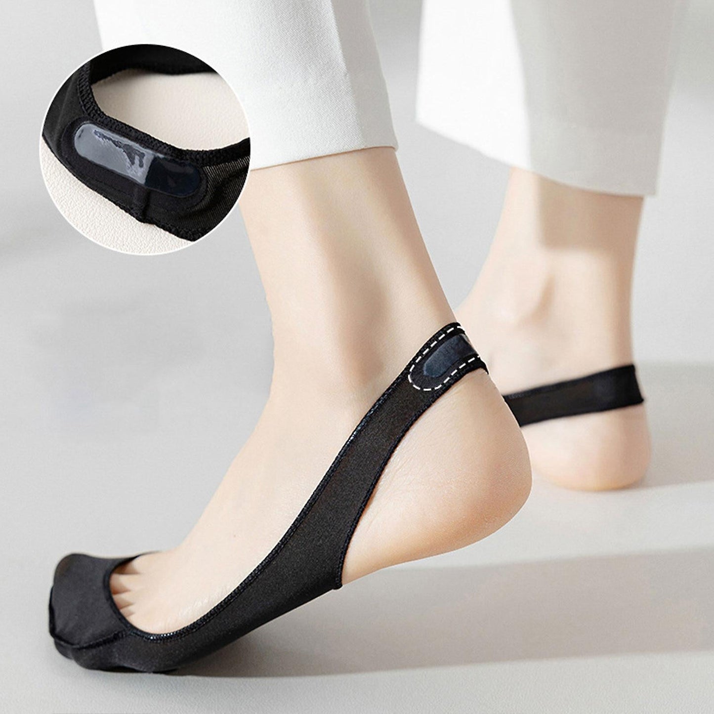 👠Compra 1 par y llévate 4 pares👠Calcetines invisibles antideslizantes de silicona