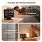 Reloj despertador de mesa LED digital con monitor de temperatura y humedad y pronóstico del tiempo.