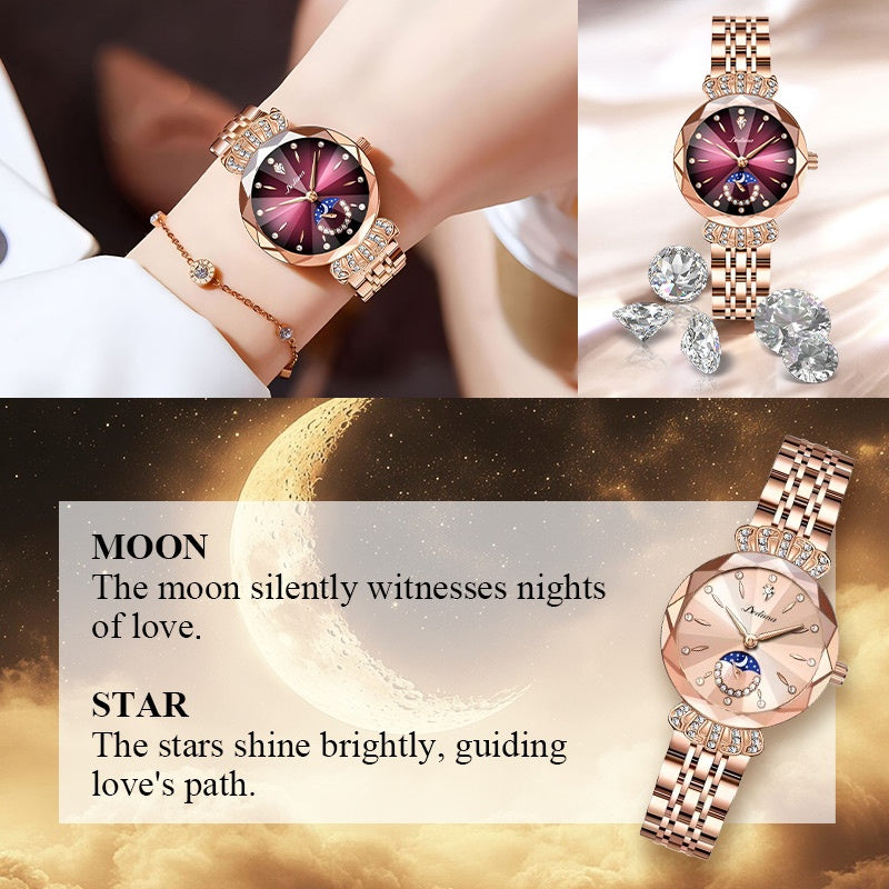 🔥Reloj de moda para mujer Diamond Moon Star