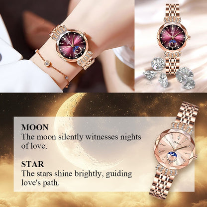 🔥Reloj de moda para mujer Diamond Moon Star