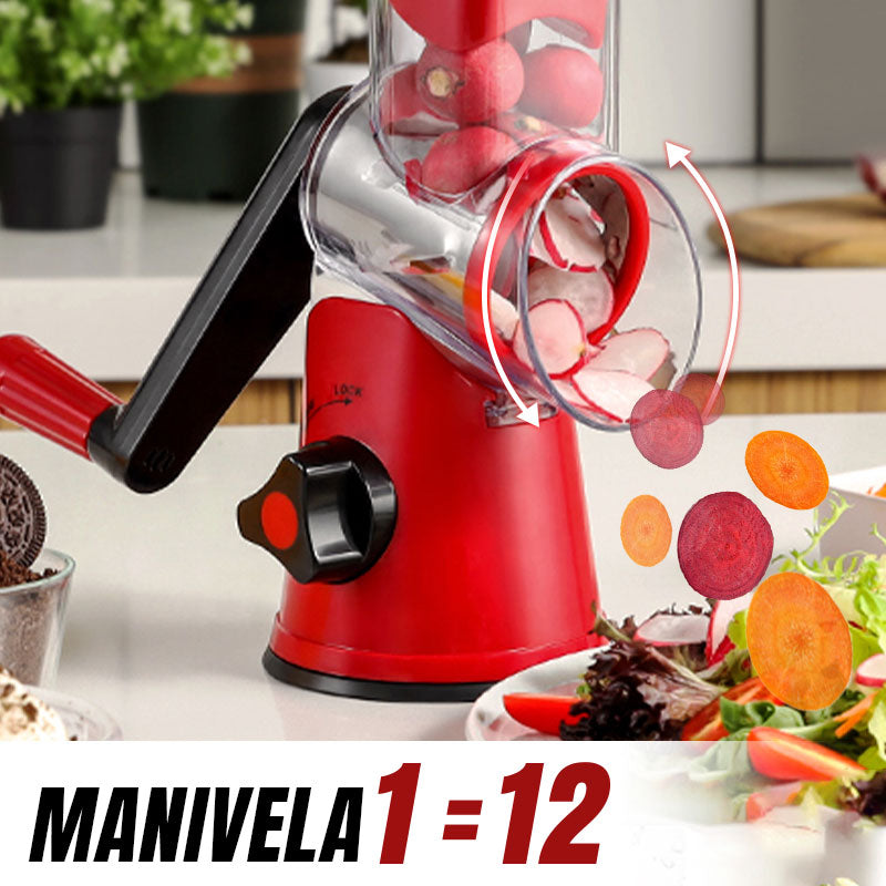 🔥 2025 Venta de cocina 🔥 Rallador manual multifuncional giratorio y picadora 🚀🥕