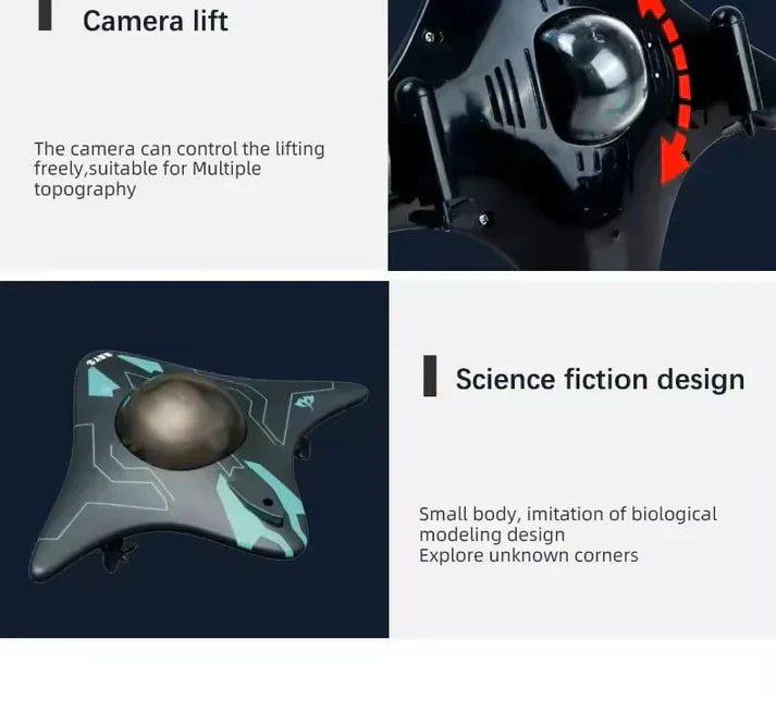 ¡50% de descuento esta semana! 🎉🎉 MantaVision la dron de superficie controlado por app para explorar cuerpos de agu