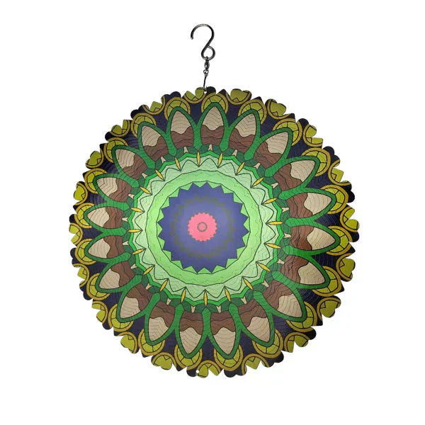 Campanas de Viento Coloridas con Mandala 3D