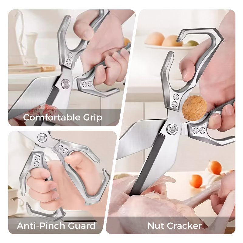 Tijeras de cocina multifuncionales para uso intensivo