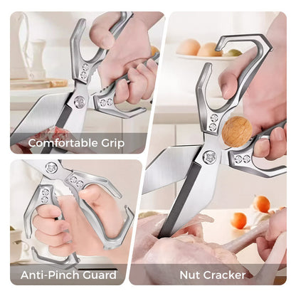 Tijeras de cocina multifuncionales para uso intensivo
