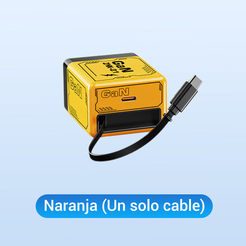 ⏳Especial por tiempo limitado⏰Adaptador de carga rápida con cable y conector tipo C retráctil