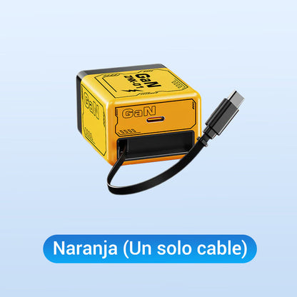 ⏳Especial por tiempo limitado⏰Adaptador de carga rápida con cable y conector tipo C retráctil