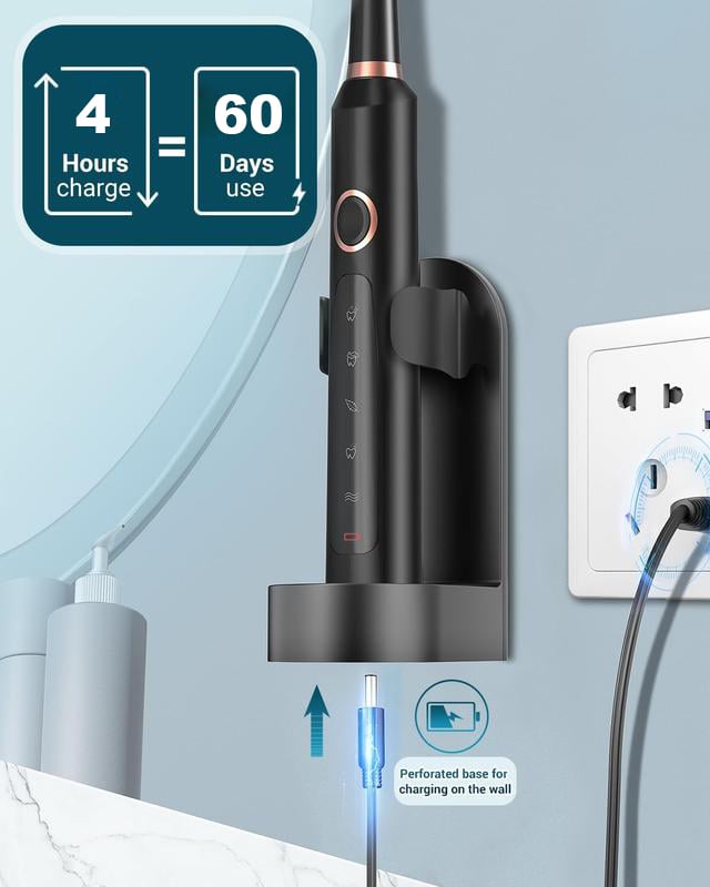 Cepillo de Dientes Eléctrico Sónico Portátil para Adulto