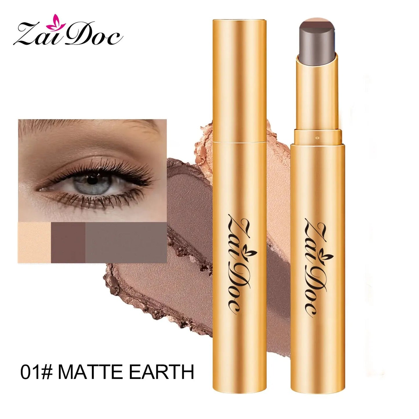 🏆 Oferta Flash ⚡ ¡+50K vendidos! Casi agotado – 💥 Lápiz de sombra de ojos 3 colores