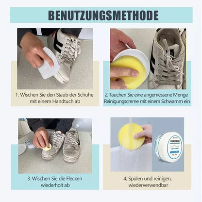 Crema limpiadora multifunción para calzado