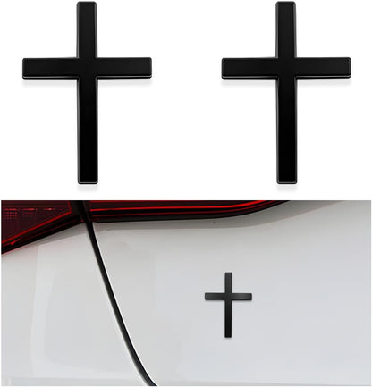 💥 ¡COMPRA 1 Y LLÉVATE 1 GRATIS! 🚗✝️ Pegatinas metálicas con la cruz de Jesucristo: cubiertas autoadhesivas en 3D para arañazos en el coche 🌟