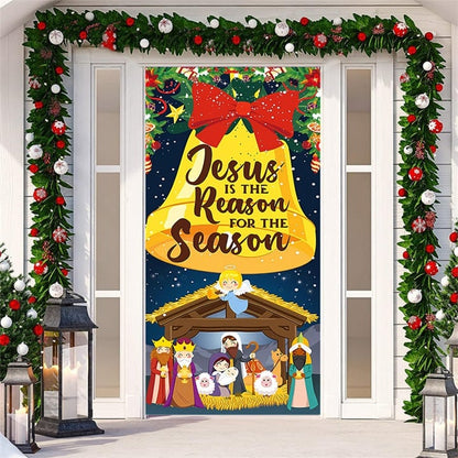 🎅 ¡Oferta Navideña! 50% de Descuento 🎄 🚪 Decoración Navideña para Puerta de Entrada