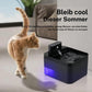 Fuente de agua automática para gatos 2.2 L, bebedero para mascotas a batería con sensor de movimiento