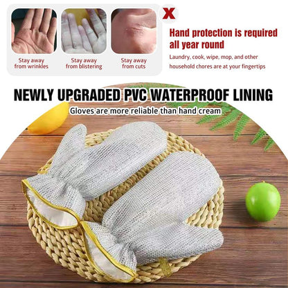 Guantes de Alambre para Lavar Platos - Resistentes a Cortes y Flexibles, Protegen las Manos de Bordes Filosos y Agua Caliente, Duraderos para el Uso Diario