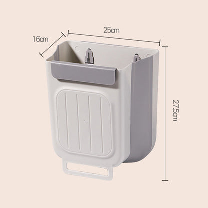Cubo de basura plegable y colgante multiusos para la cocina