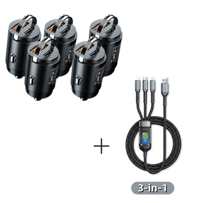 Cargador para Auto de Carga Rápida 100W, Multicompatible con USB-C