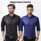 👔 Camisa Fina sin Planchado para Hombre – Elegante, Cómoda y Perfecta para Otoño e Invierno ✨❄️