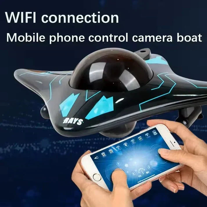 ¡50% de descuento esta semana! 🎉🎉 MantaVision la dron de superficie controlado por app para explorar cuerpos de agu