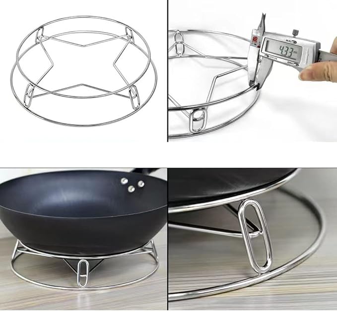 Rejilla Vaporera Redonda de Acero Inoxidable para Cocina