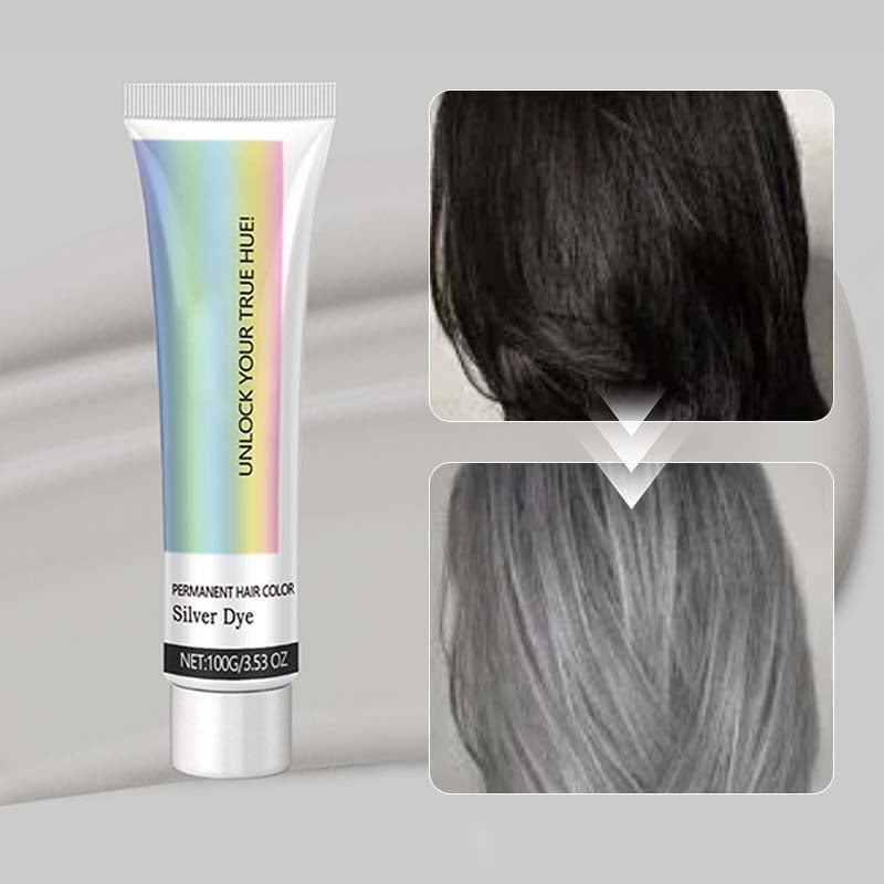 Tinte para Cabello Plata 2 en 1 con Extractos Naturales