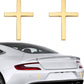 💥 ¡COMPRA 1 Y LLÉVATE 1 GRATIS! 🚗✝️ Pegatinas metálicas con la cruz de Jesucristo: cubiertas autoadhesivas en 3D para arañazos en el coche 🌟