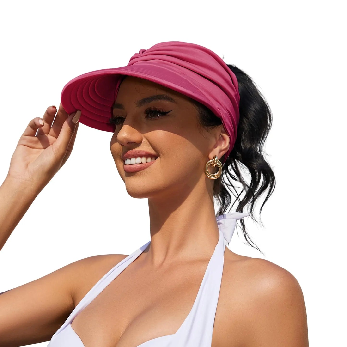 🔥Gorra con visera para mujer con protección UV UPF 50+