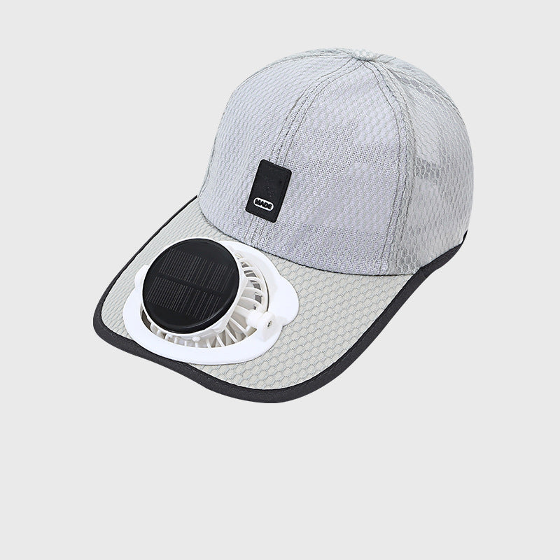 Gorra de Béisbol Transpirable con Ventilador Solar
