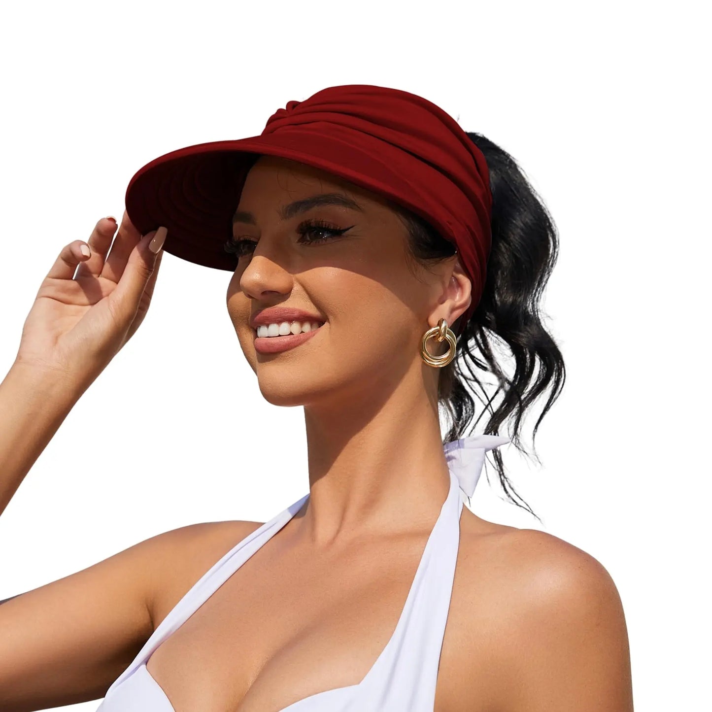 🔥Gorra con visera para mujer con protección UV UPF 50+