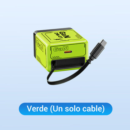 ⏳Especial por tiempo limitado⏰Adaptador de carga rápida con cable y conector tipo C retráctil